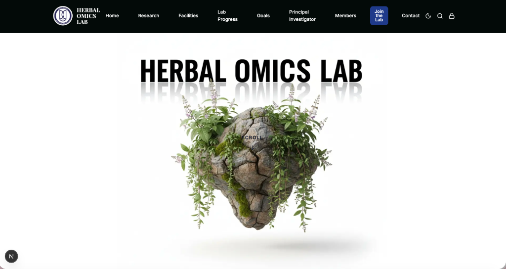 Herbal Omics Lab Screenshot