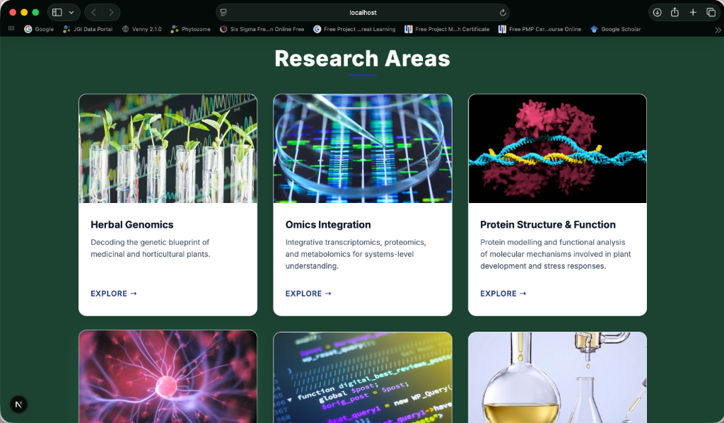 Herbal Omics Lab Screenshot