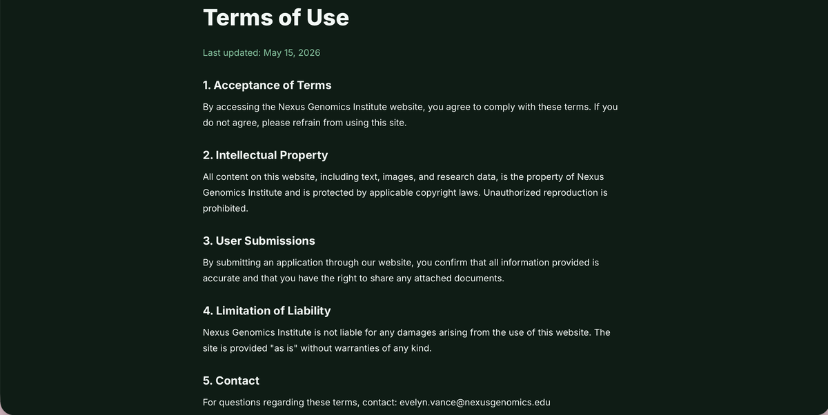 Nexus Terms